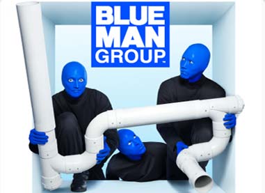blue man